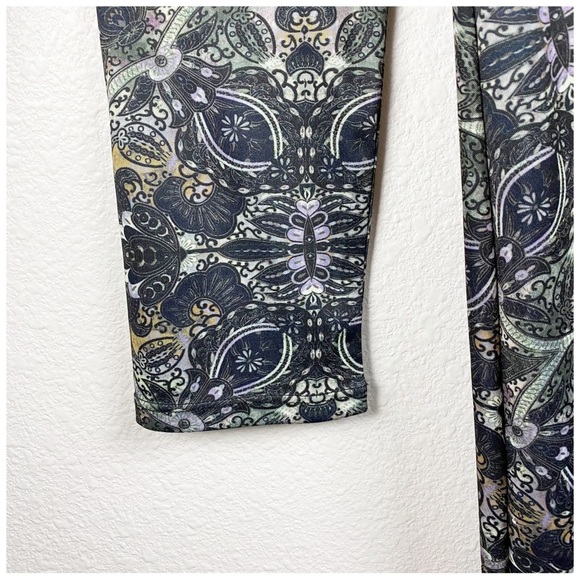 Free People Cabaret Long Sleeve Maxi Dress Dark Combo‎ Size Large - Picture 9 of 14